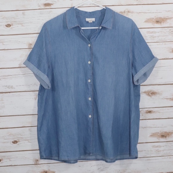 J. Jill Tops - J.Jill. Chambray Top